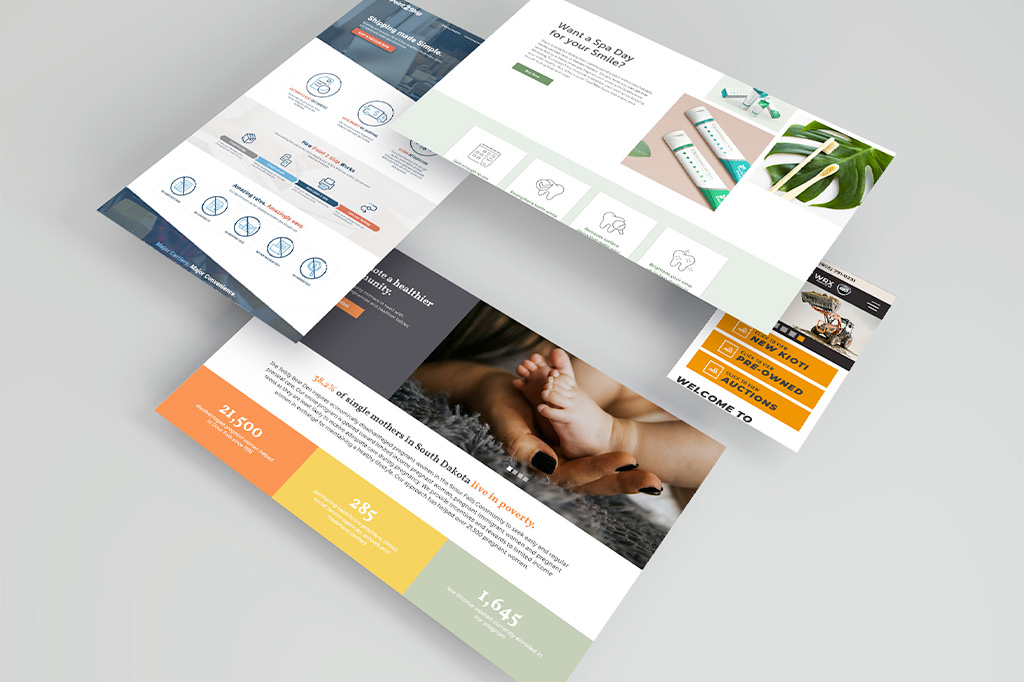 Coded Websites Mockups
