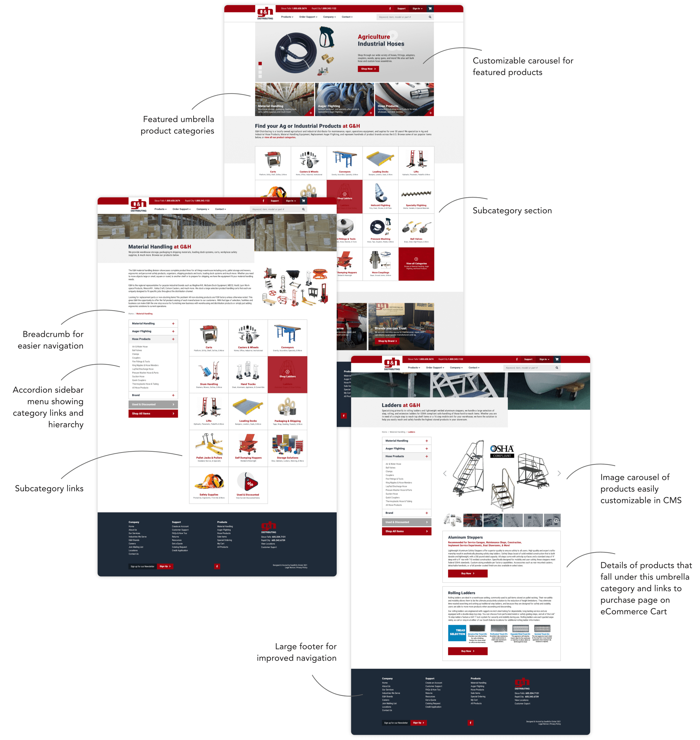 G&H Distributing Mockup Walkthrough