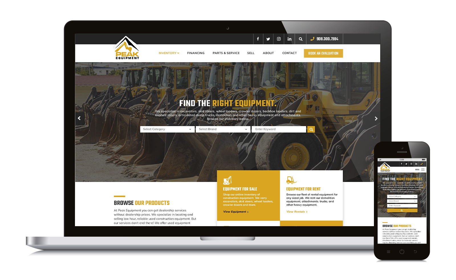 Peak Equipment Mockup