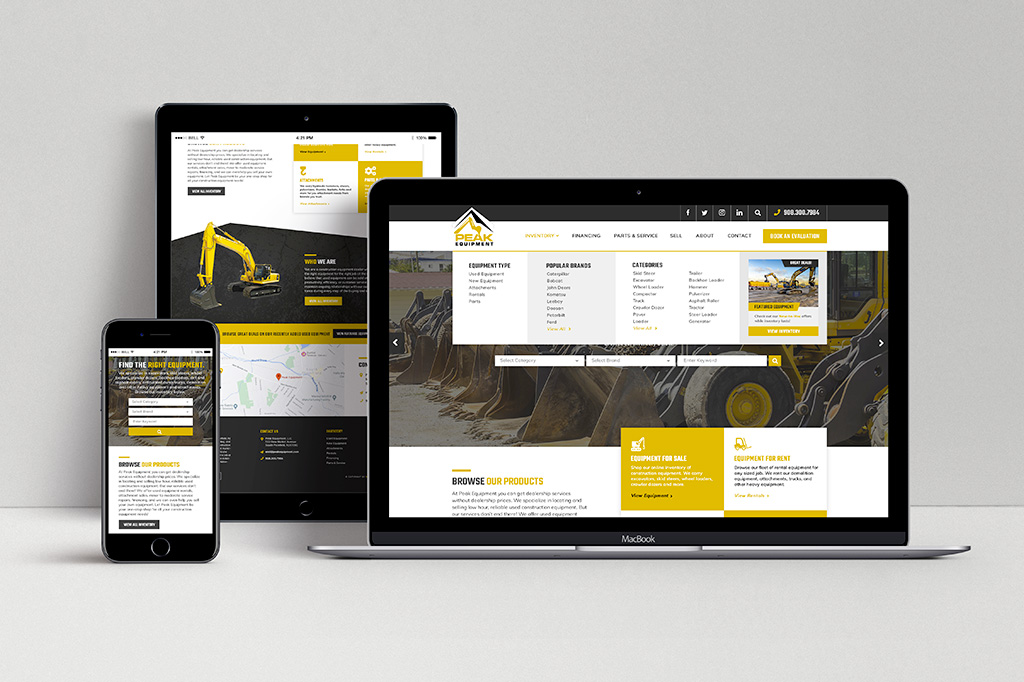 Peak Equipment Mockups