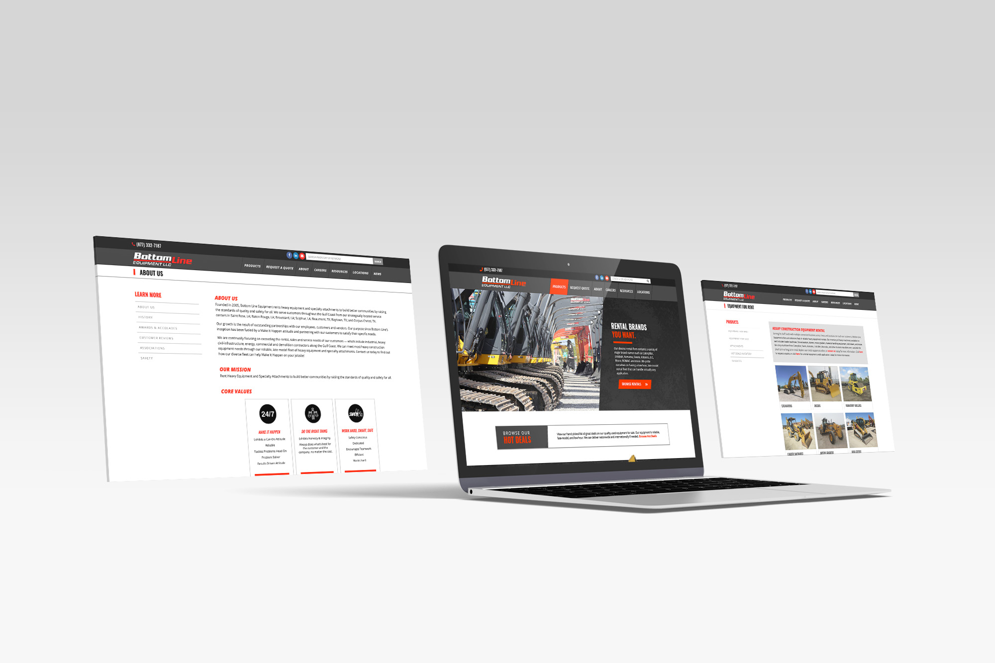 Bottom Line Equipment Multiple Screens