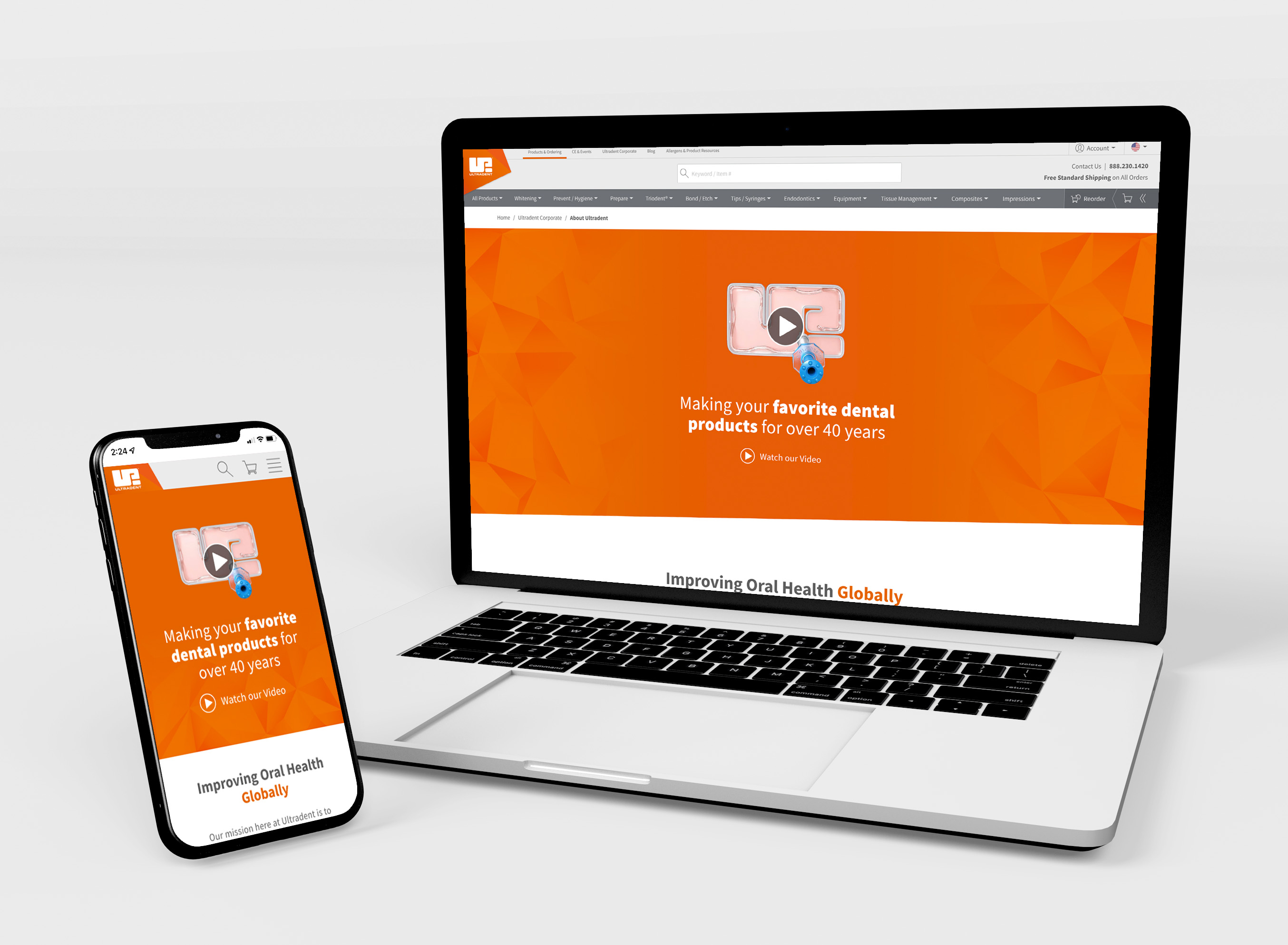 Ultradent Products About Page Update Mock