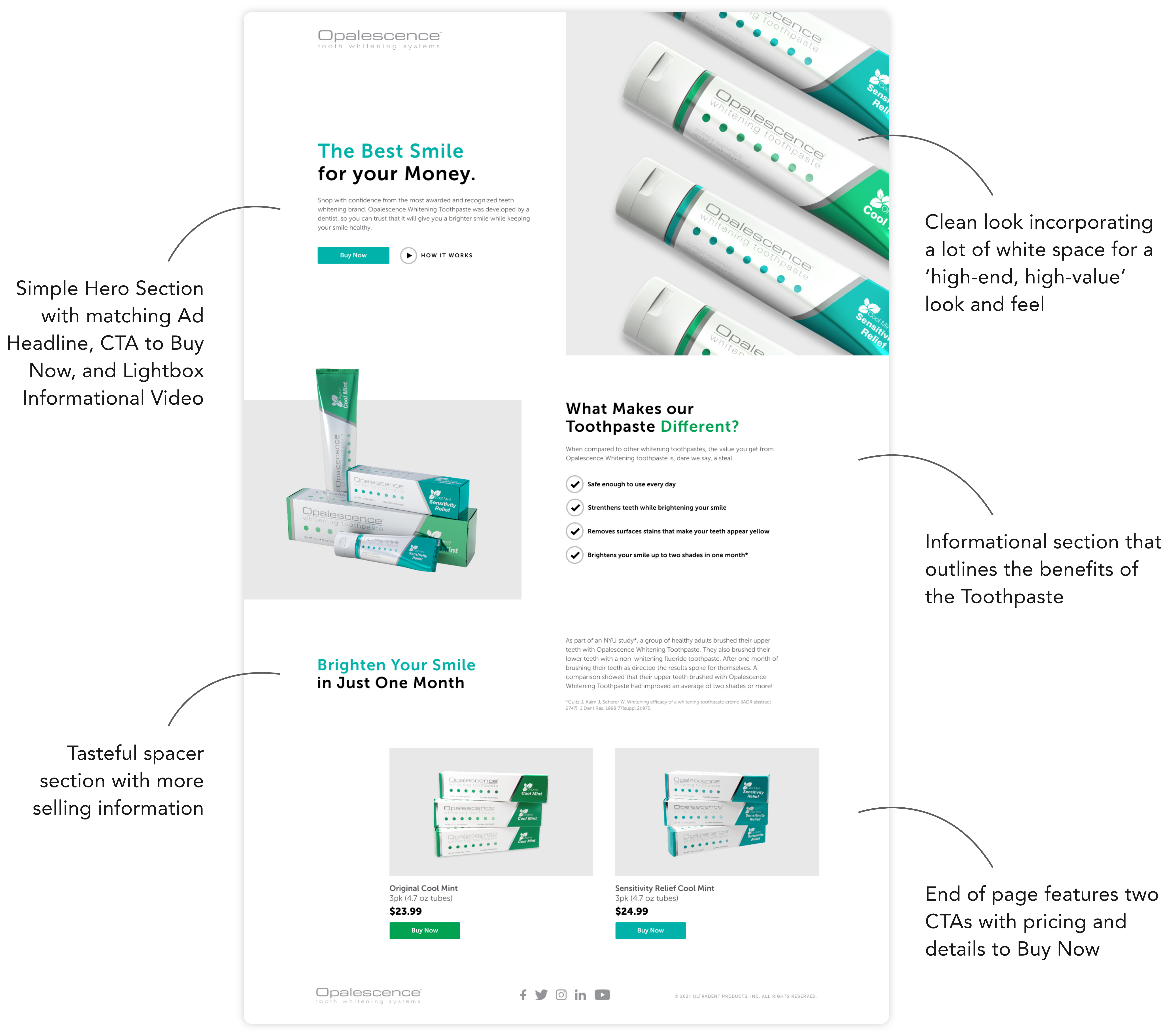 Opalescence Value Landing Page Walkthrough